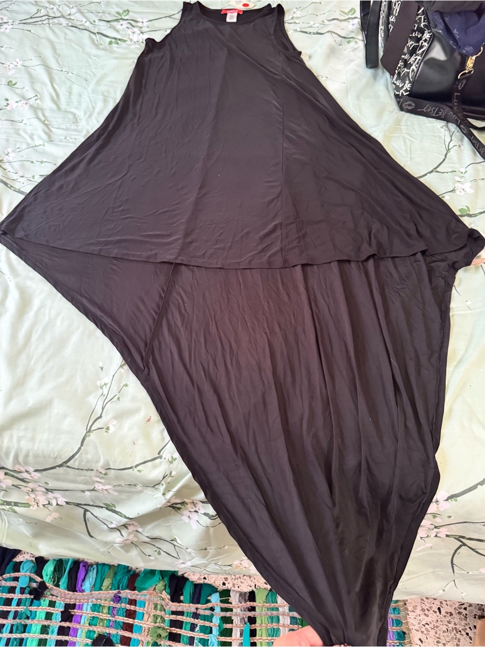 Rainbow Black Sleeveless Tunic Top-Brand new, never used, no tag.